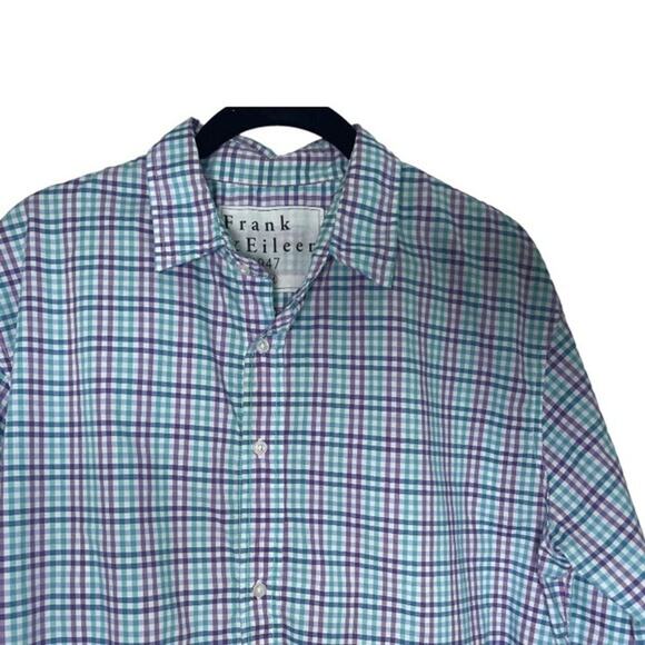 Frank & Eileen Shirt Paul Men's Medium Cotton Plaid Buttondown - Picture 3 of 4